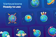 Earthy - Earth 3D Icon Set, an Environmental 3D Model by Illustraly Design (Thumbnail 7 of 8)