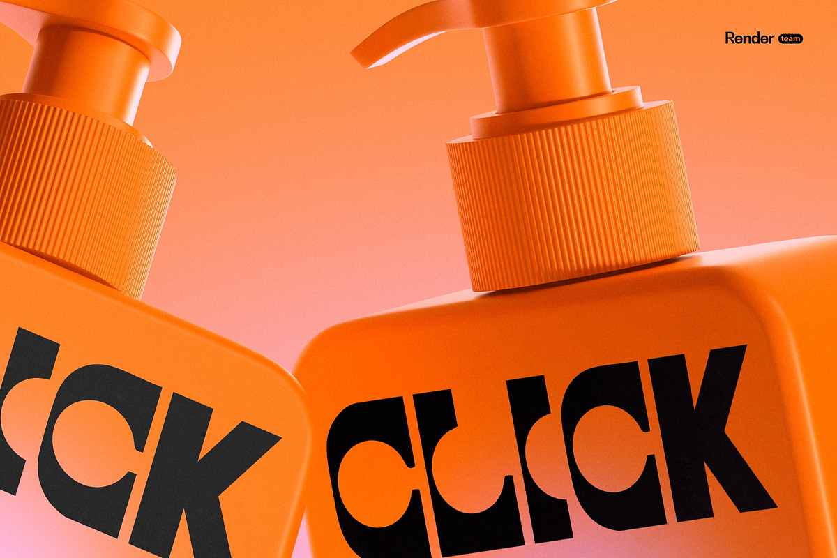 Pump Bottle Mockup Set, a Packaging Mockup by Renderteam (Photo 18 of 18)