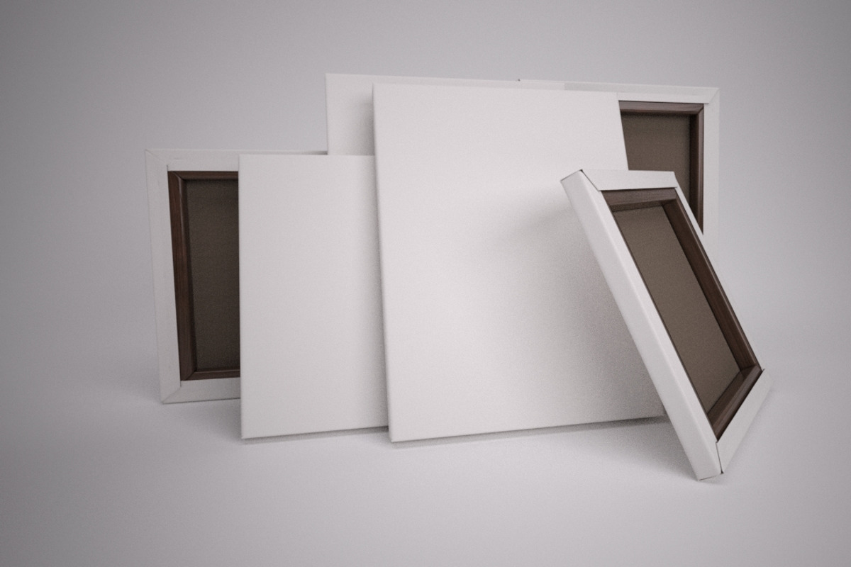 Artists Easel & Canvas, an Object 3D Model by kjpargeterimages (Photo 2 of 6)