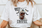 Batty Without Coffee Png,Halloween, an Illustration by Libby Wishes (Thumbnail 2 of 6)