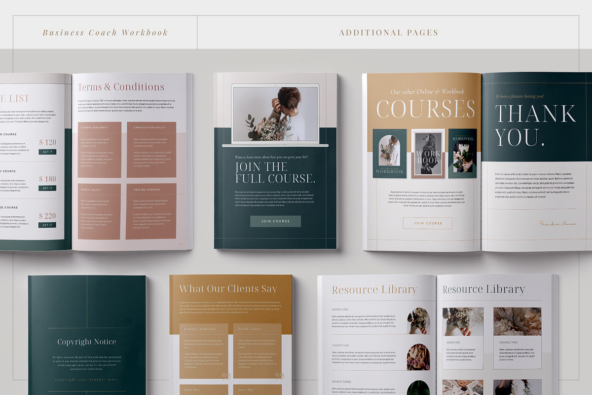 Business Workbook | CANVA & Indd, a Templates & Theme by Marigold Studios (Photo 13 of 15)
