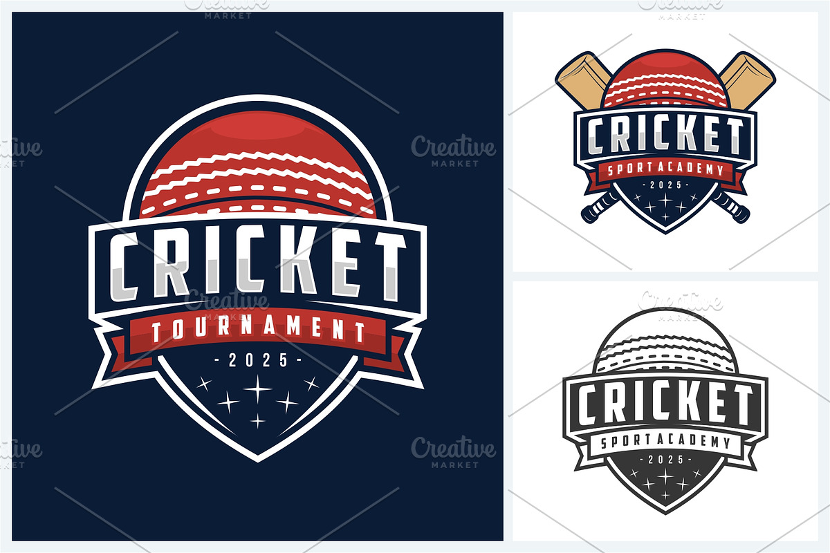 Cricket logo sport design template, a Branding & Logo Template by jundio studio