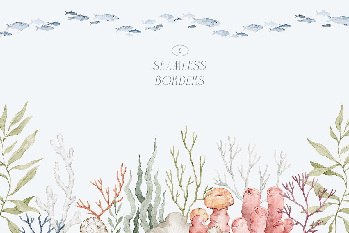 Ocean Animals. Underwater watercolor, an Animal Illustration by Kreker Kate (Photo 3 of 10)