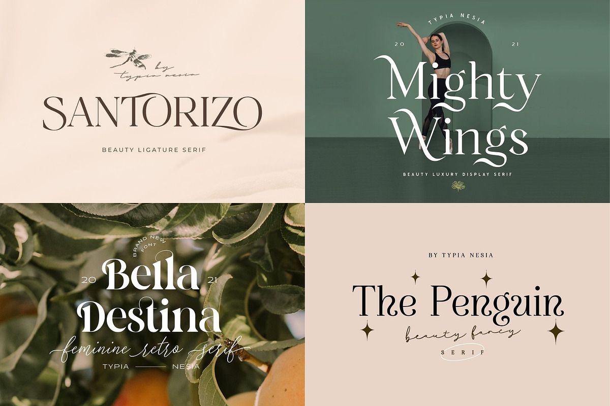 Elegant Ligature Font Bundle