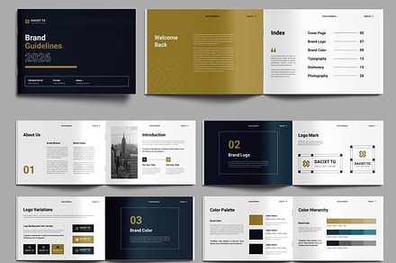 Landscape Brand Guidelines, a Brochure Template by MightyDesign