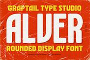 Alver - Rounded Display Font, a Sans Serif Font by Graptail (Thumbnail 1 of 10)