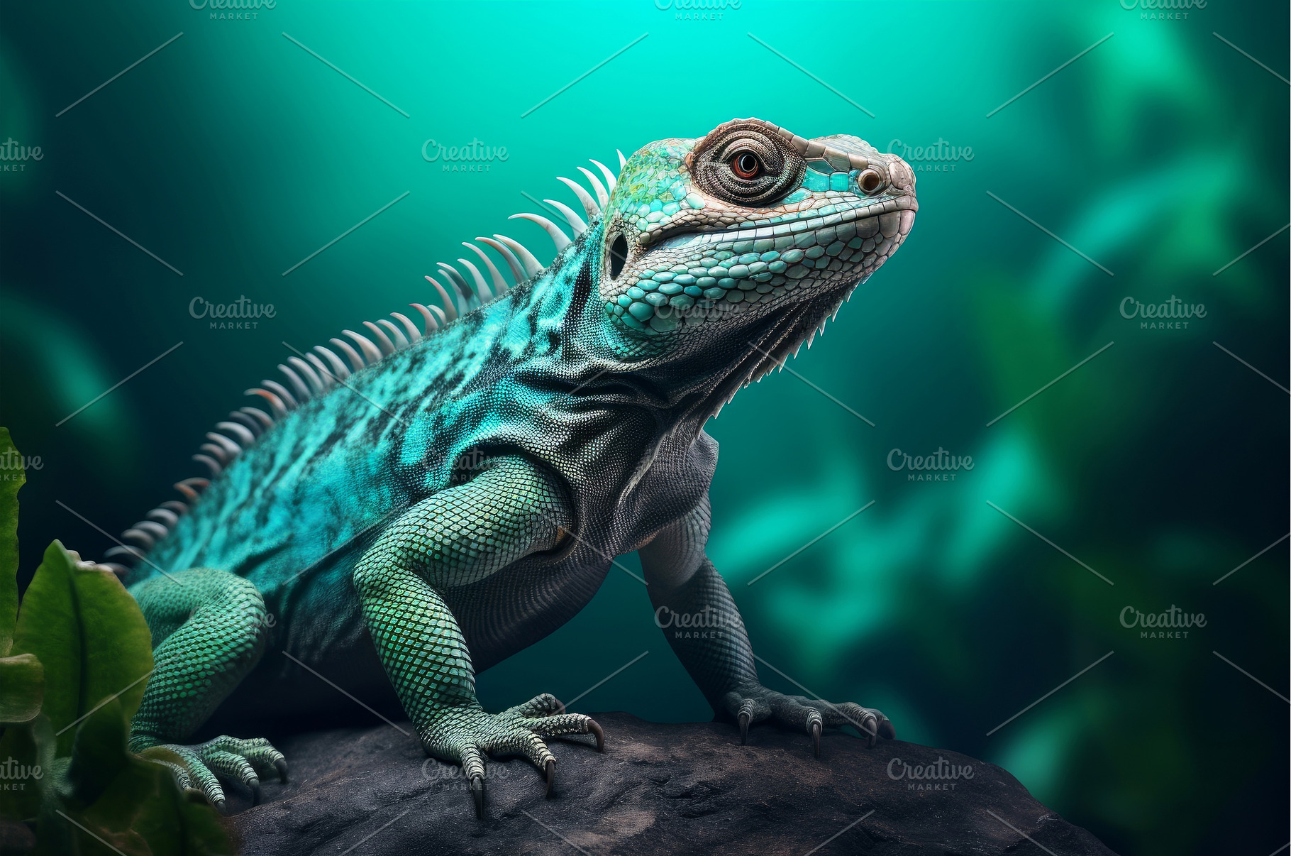 Arresting Lizard view colorful, an Animal Photo by Ylivdesign