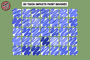 Procreate Impasto Thick Oil Paints, a Brush Add-On by AlwaysBeColoring (Thumbnail 3 of 16)