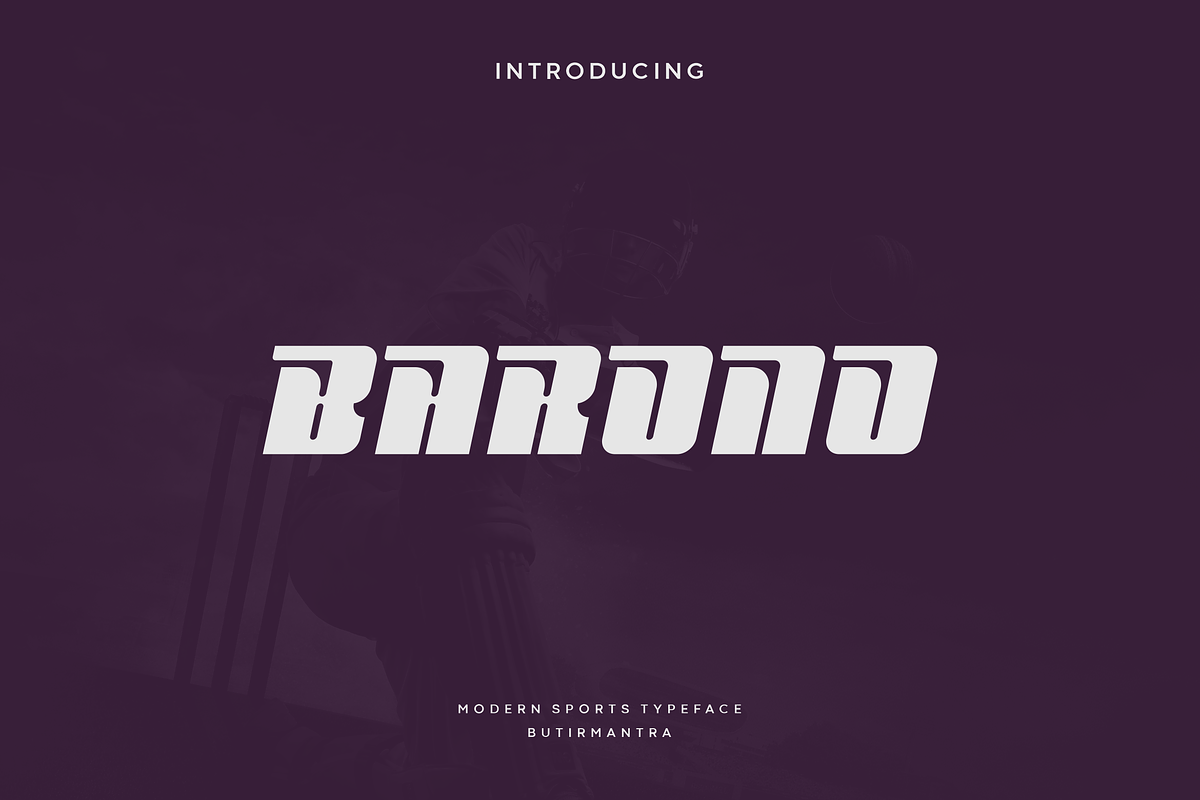Barono - Modern Sport Typeface, a Sans Serif Font by Letterna (Photo 1 of 4)