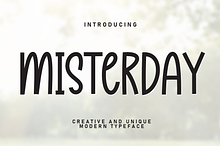 Misterday | Script Font