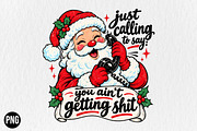Retro Funny Christmas PNG, a Seasonal Illustration by CraftArtStudio (Thumbnail 1 of 4)