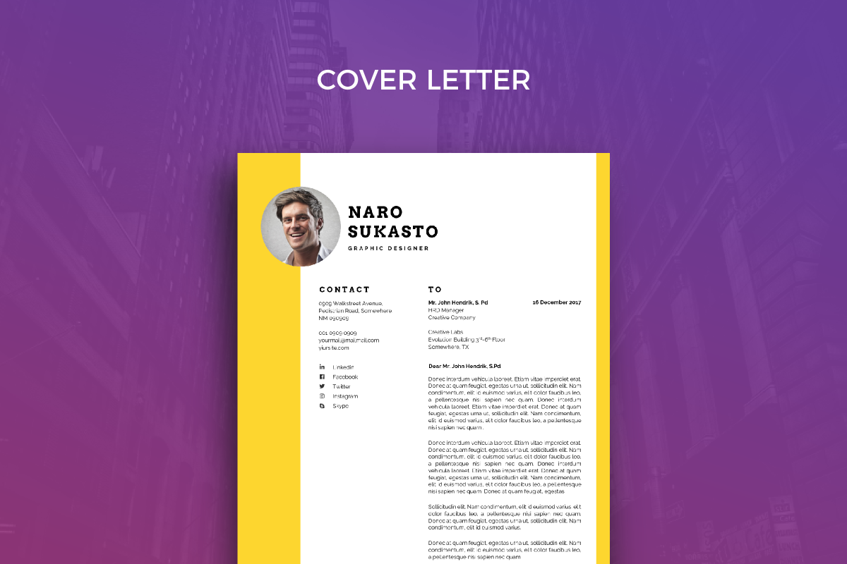Resume Template 23, a Resume Template by graphicalcium (Photo 3 of 3)