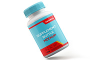 Supplement Bottle Mockup, a Product Mockup by creativejunbd (Thumbnail 7 of 7)