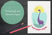 Dino Bundle. Dinosaurs collection., an Animal Illustration by NatalyaZelenova (Thumbnail 2 of 17)