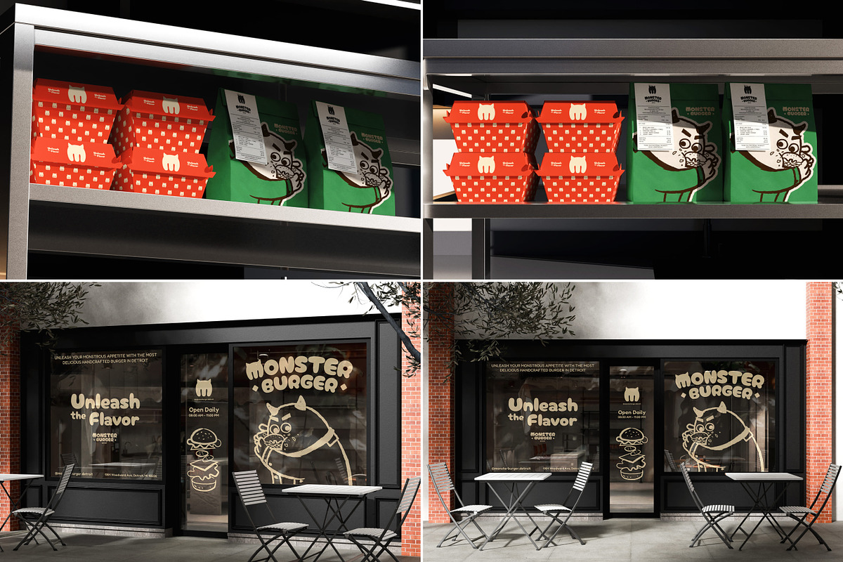 Burger & Fast Food Packaging Mockups, a Packaging Mockup by Vitora Mockup (Photo 10 of 12)