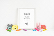 8x10 Nursery Frame Mockup, a Print Template by Make Beautiful Things (Thumbnail 1 of 6)