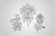 9 Paisley Floral Designs (Vector), an Object Graphic by BIOWORKZ (Thumbnail 3 of 5)