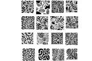 32 svg items. Set of hand drawn flor, a Background Graphic by SketchArtStudio (Thumbnail 2 of 3)
