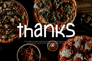 Pizza Lought - Food Font, a Sans Serif Font by Iqsiart Studio (Thumbnail 7 of 7)
