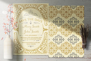 Mega Set Vintage Wedding Invitations, an Invitation Template by OneVectorStock (Thumbnail 17 of 18)