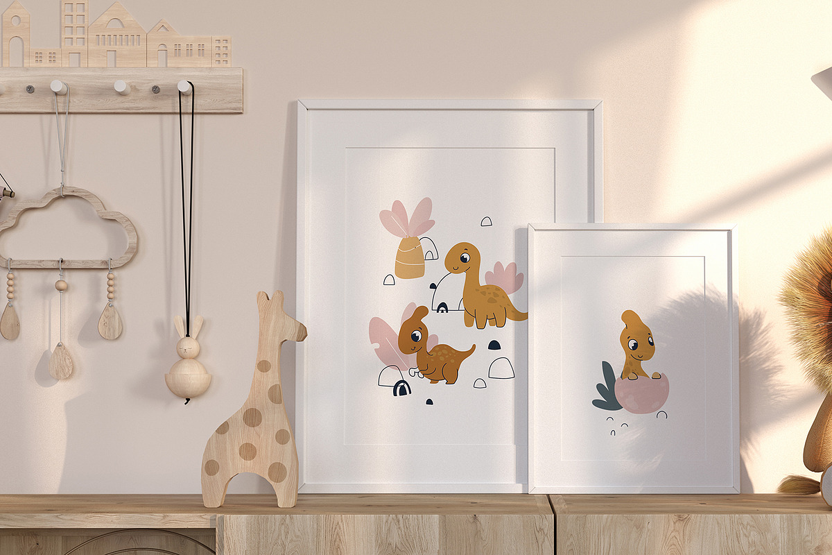 Cute baby dinosaur. Clipart, an Animal Illustration by tata_ota (Photo 11 of 13)