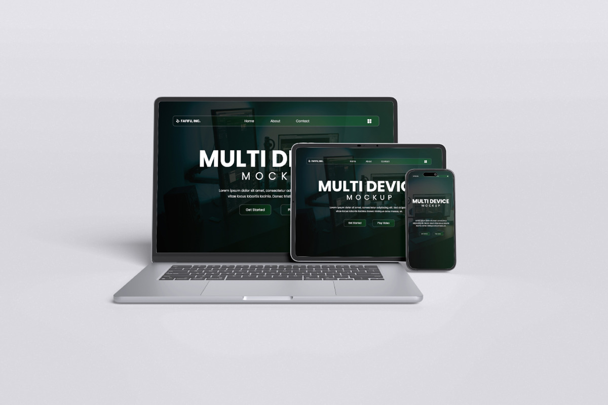 Multi Device Mockup, a Wearable Device Mockup by Pikachudesign (Photo 5 of 5)