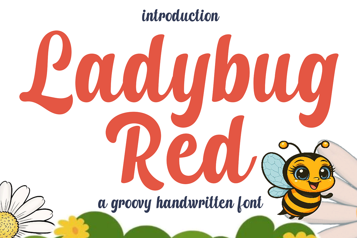 Ladybug Red, a Handwritten Font by FreshTypeINK (Photo 1 of 8)