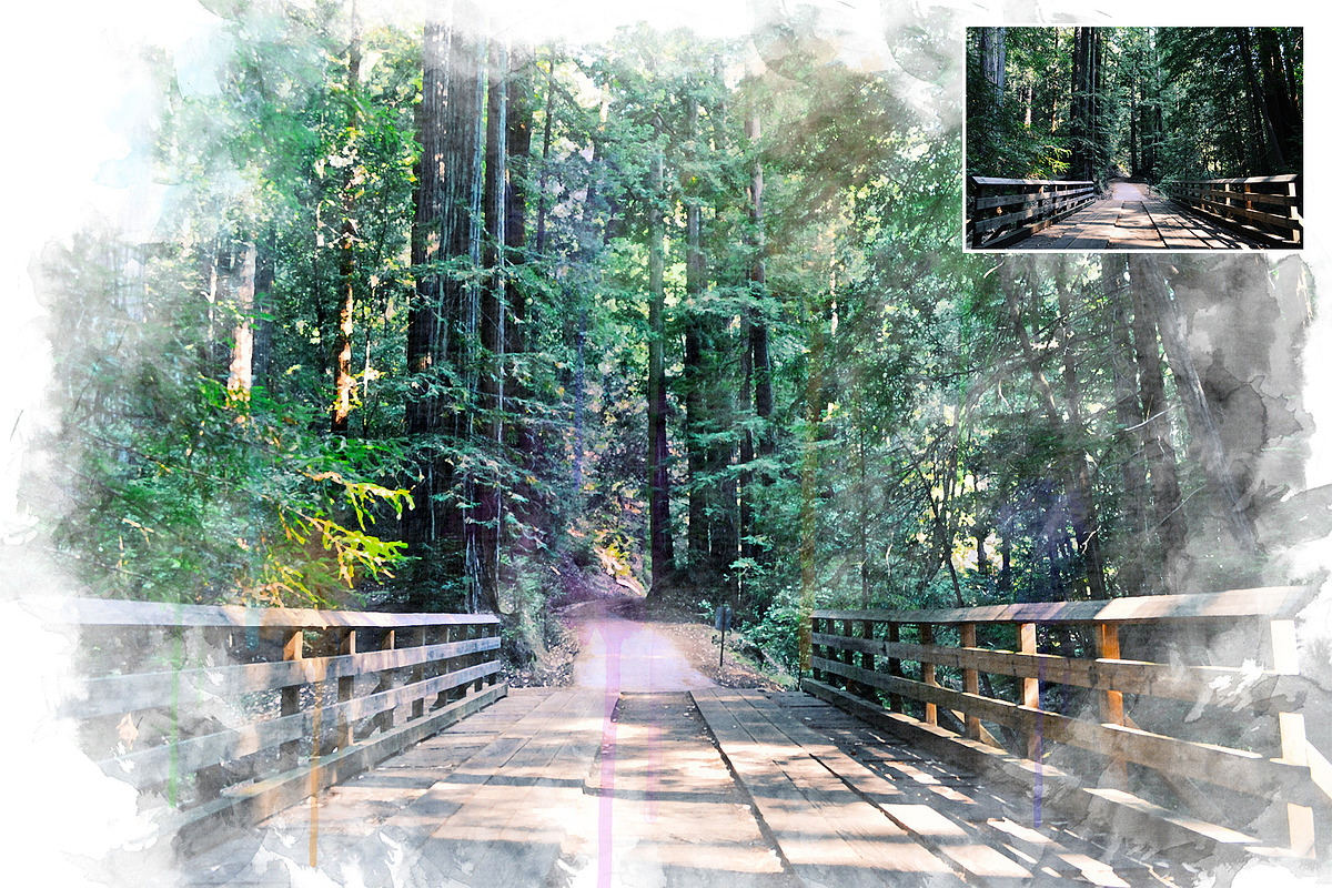 Watercolor Paint Photoshop Effect, an Action Add-On by CraftingStudio (Photo 6 of 6)