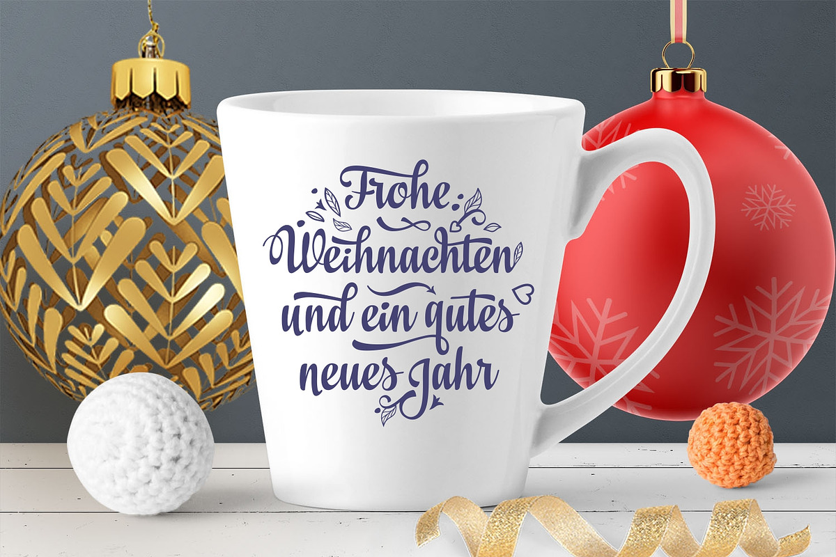 Frohe Weihnachten Christmas svg, an Object Graphic by Zoya Miller (Photo 6 of 9)