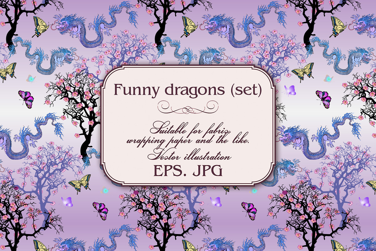 Funny dragons, a Pattern Graphic by Designs by Helen Trupak (Photo 8 of 10)