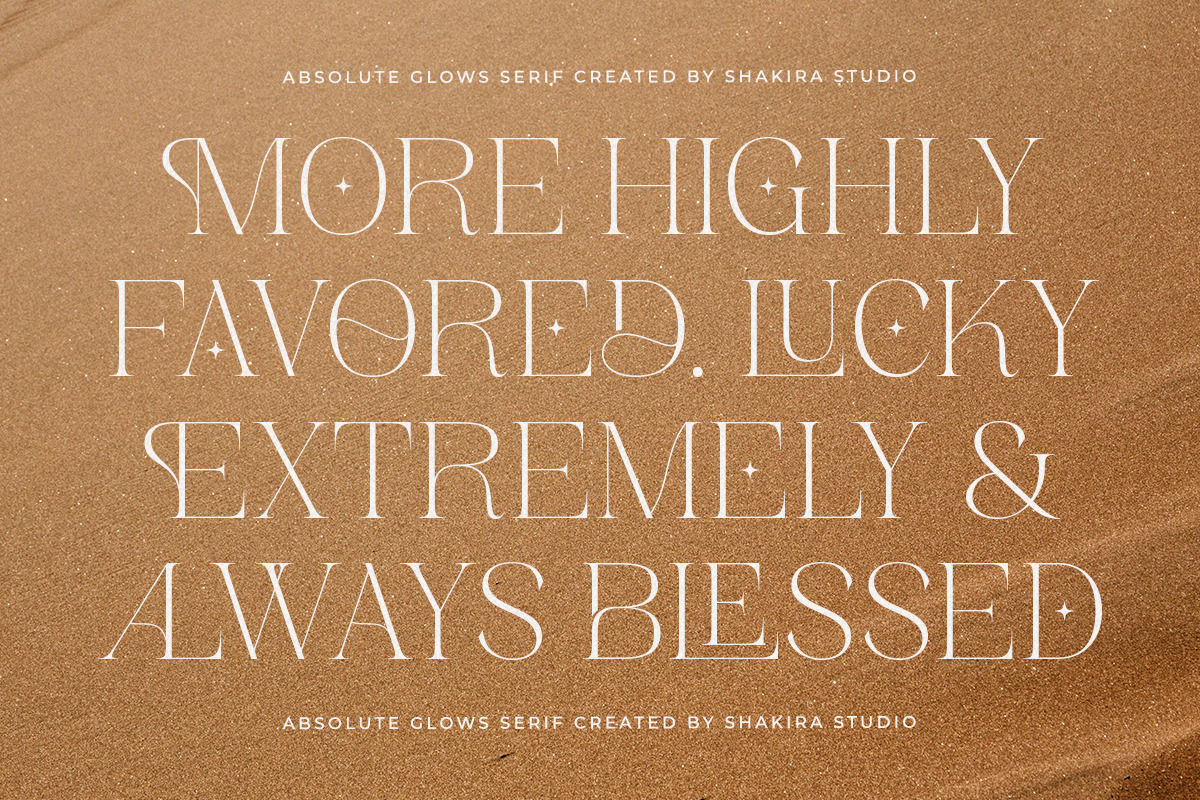 Absolute Glows -Sophisticated Luxury, a Serif Font by Shakira Studio (Photo 8 of 10)