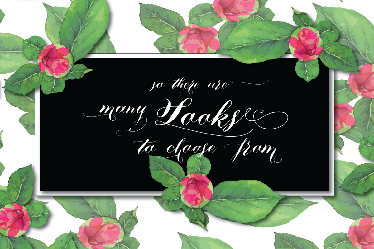 Script Font - Nistiver Black otf preview 2