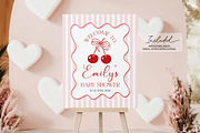 She Is Our Cherry Shower Sign, a Poster Template by VeliusCreativeStudio (Thumbnail 2 of 3)