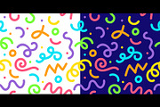 Fun squiggle seamless pattern bg, a Decorative Illustration by Vector Tradition (Thumbnail 2 of 3)