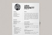 Minimalist Business Resume Template, a Resume Template by Moscovita Studio (Thumbnail 2 of 8)