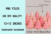 Pink Christmas Gingerbread Clipart B, an Illustration by SVGArt (Thumbnail 8 of 8)