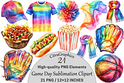 Game Day Sublimation Clipart PNG, a Seasonal Illustration by CitraGraphics (Thumbnail 1 of 5)