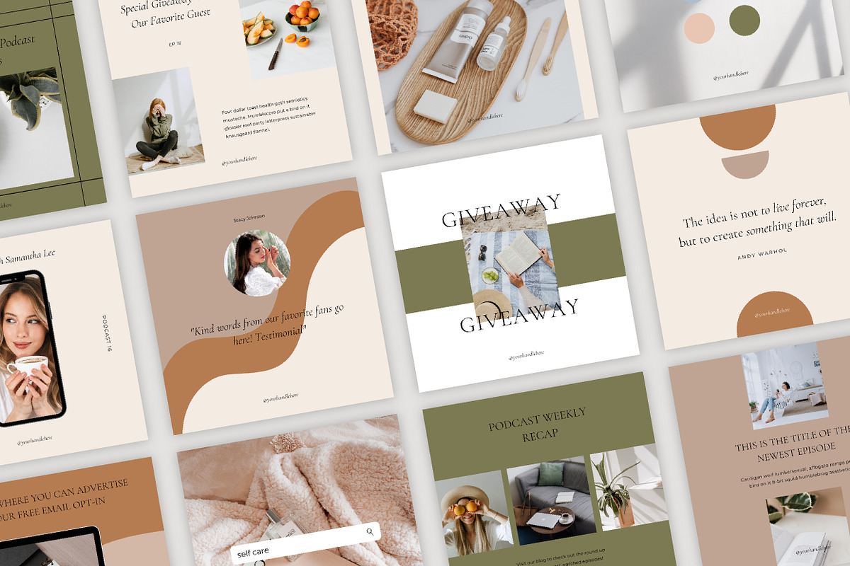 Podcast Marketing Bundle | CANVA, a Social Media Template by Grandview Collective (Photo 7 of 8)