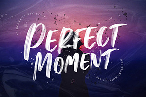 Perfect Moment SVG Font, a Script Font by Ivan Rosenberg