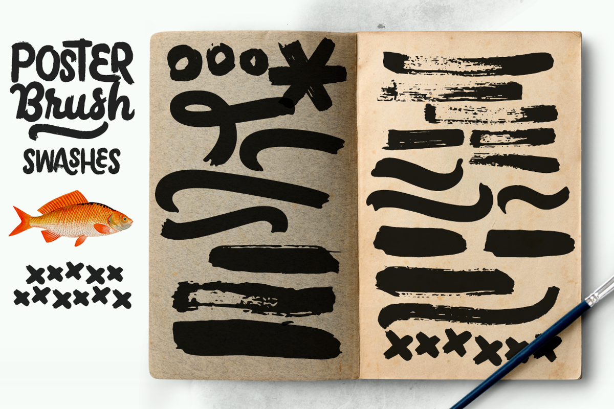 Poster Brush (-50% intro offer), a Script Font by Fenotype (Photo 13 of 15)
