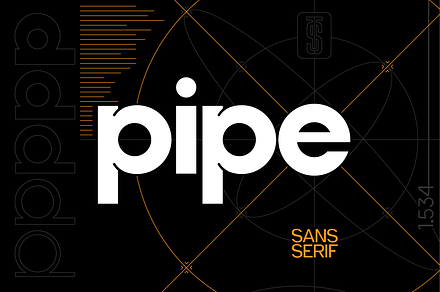 Pipe – Geometric Sans Serif