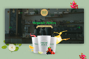 Fresh Juice Cafe Web Template