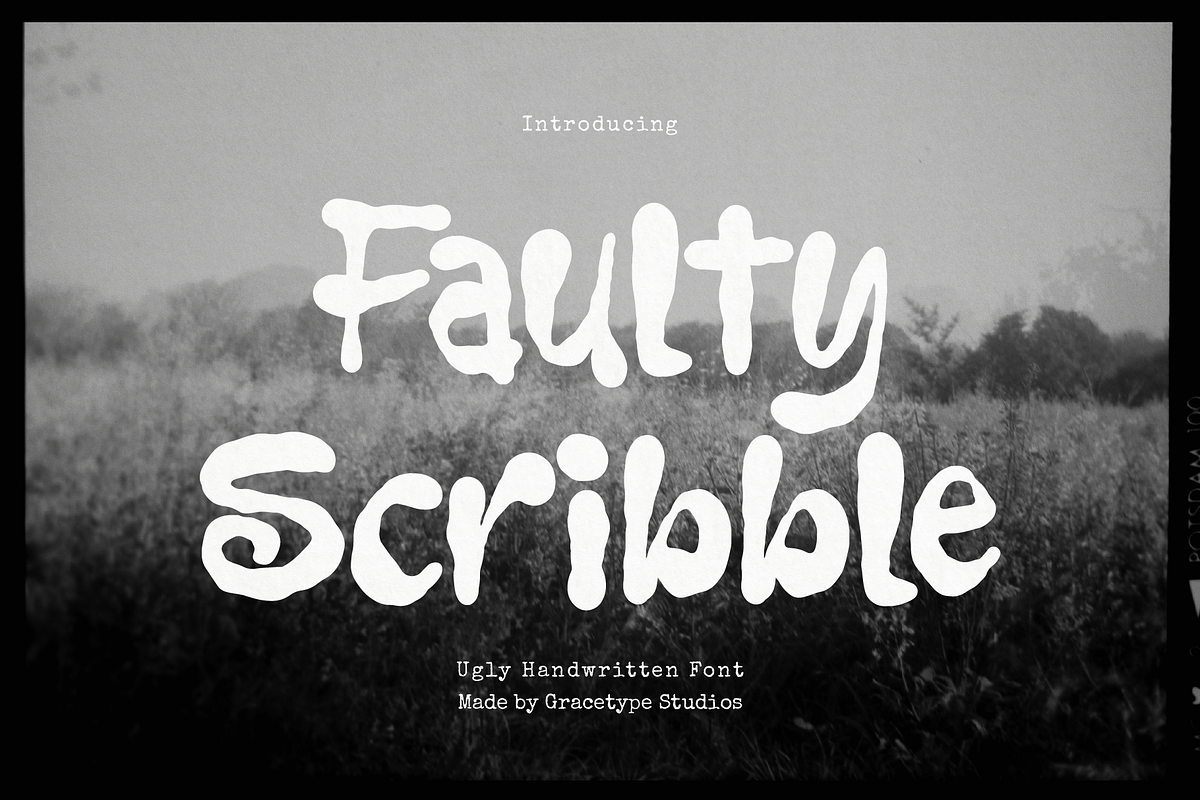 Faulty Scribble | Ugly Handwritten, a Handwritten Font by gracetype_studio (Photo 1 of 12)