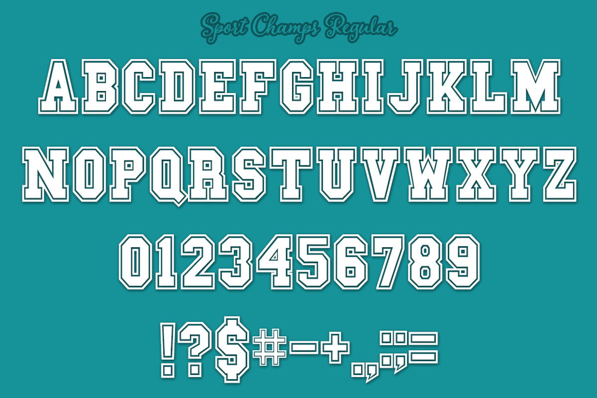 Sports Font Pack | Varsity Fonts preview 2