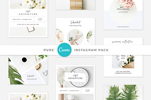 Pure CANVA instagram pack