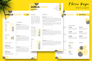 Creative Resume / CV Bundle - Amelia, a Resume Template by Templates Design Co. (Thumbnail 4 of 17)
