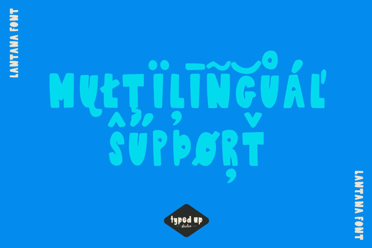 Lantana | Bubble Floral Display Font, a Font by Typed Up Studio (Photo 5 of 10)