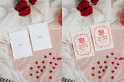 Valentine 2 Cards Mockup Roses, a Product Mockup by TatiMockup (Thumbnail 2 of 3)