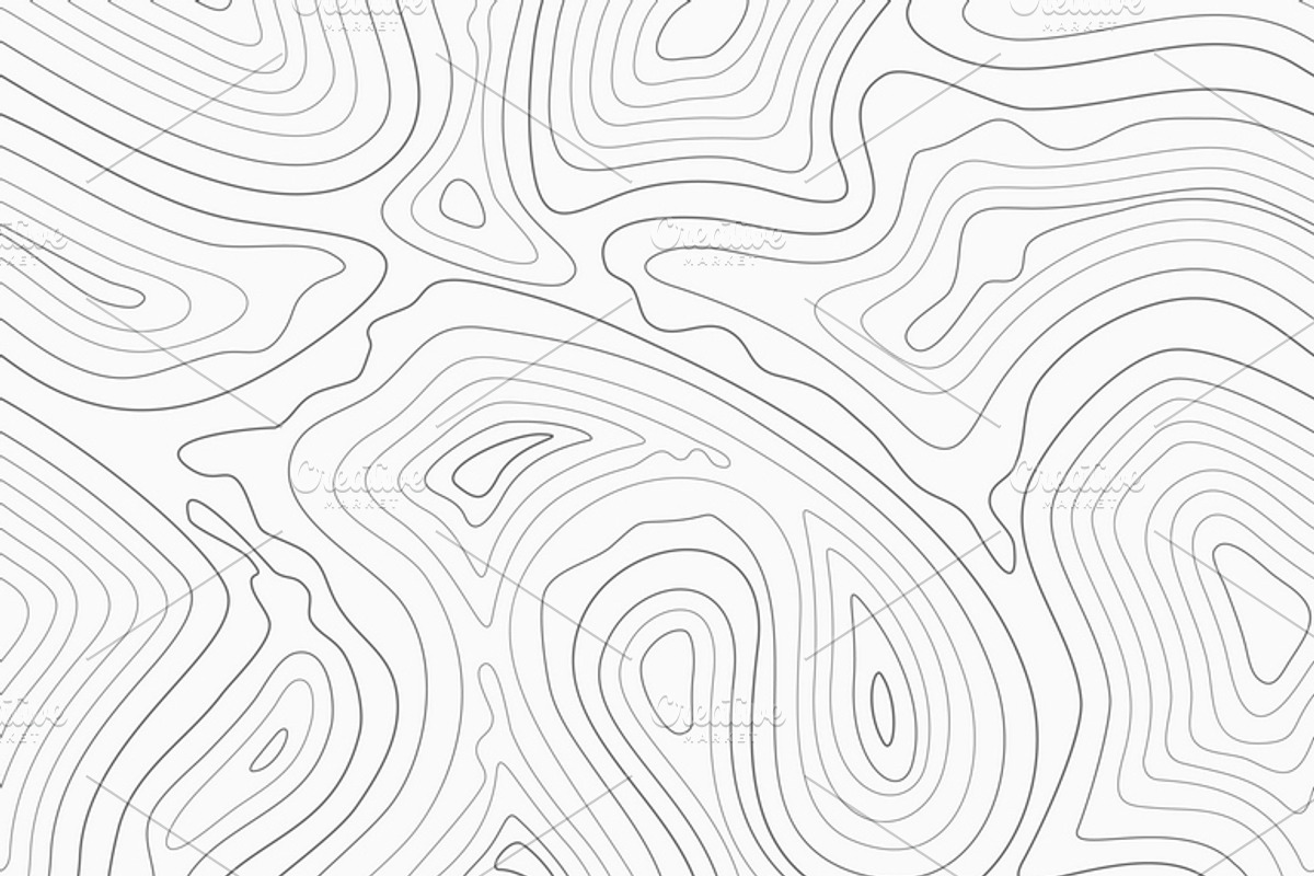 Contour lines map seamless pattern, a Pattern Graphic by Microvector