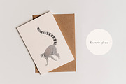 Ring-Tailed Lemur Illustration - PNG, an Animal Illustration by LaurenFittonIllustration (Thumbnail 4 of 8)